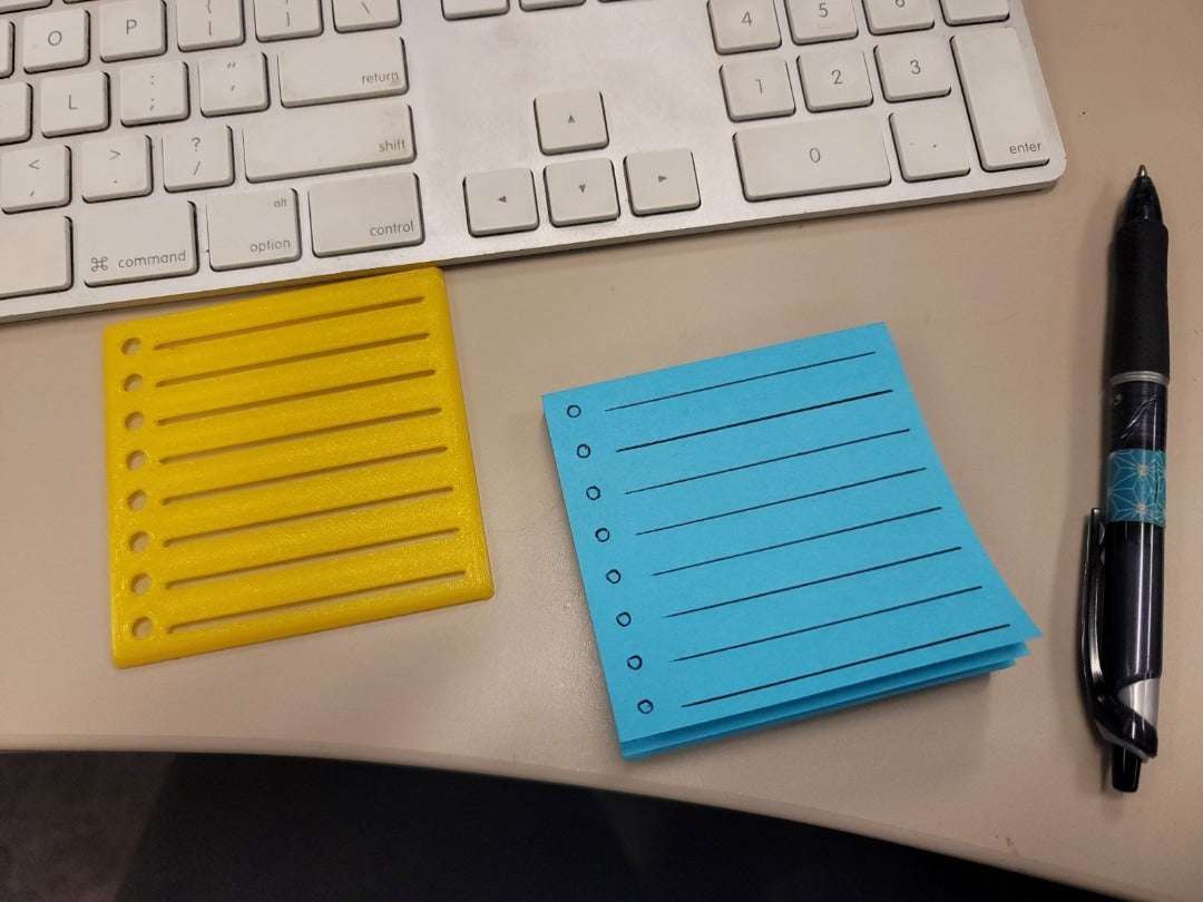 Post-It Notes Templates 8 and 10 Ruled Lines with Tick Boxes Heart Forge Solutions