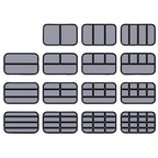 Graphic of 15 basic TinSerts