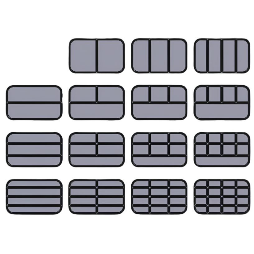 Graphic of 15 basic TinSerts