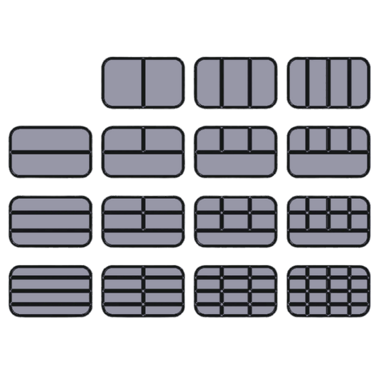 Graphic of 15 basic TinSerts