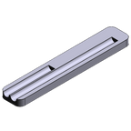 A jig for cutting two brass tubes, one at 45mm long and one at 100mm long.